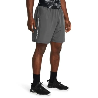 Image of Under Armour Wordmark Short Sports shorts Castlerock white, Men&#039;s, Size: 3XL, white