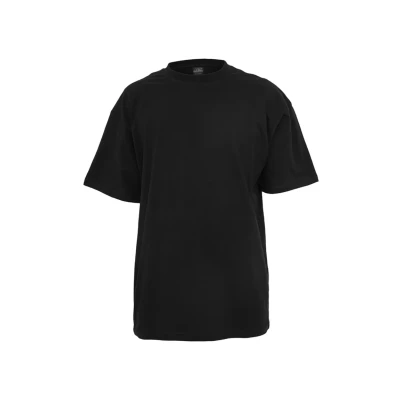 Image of Urban Classics Men&#039;s Tall Tee Oversized Short Sleeves T Shirt with Dropped Shoulders, 100% Jersey Cotton, Black, S Plus Extra