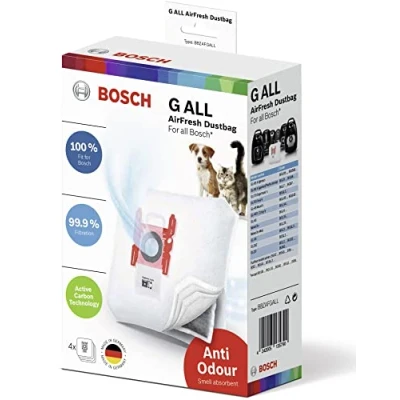 Image of Bosch Vacuum cleaner bags anti odor 4pcs 17002915