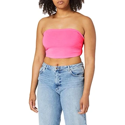 Image of Urban Classics Top, Women&#039;s, Size: Large, Neonpink