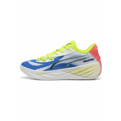 Image of Puma Trainers whiteyellow alertpink alert, Size: 9.5, White/yellow alert/pink alert shoes