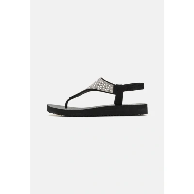Image of Skechers Women&#039;s Cali Meditation Rockstar, Black Mitobuck Rhinestone Trim, 6 UK