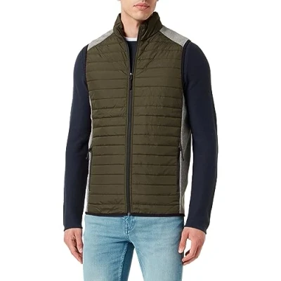 Image of Jack &amp; Jones Jjemulti Bodywarmer Collar Waistcoat, Men&#039;s, Size: Medium, Rosin
