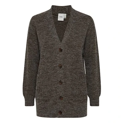 Image of ICHI Ihmarat Cardigan, Women&#039;s, Size: Small, Coffee bean