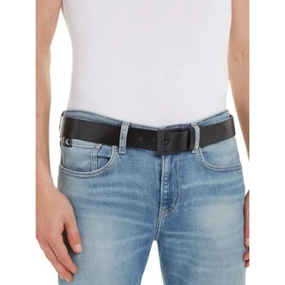 Image of Calvin Klein Jeans Men&#039;s Classic Leather Belt, Black (Black), 95