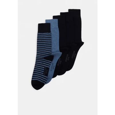 Image of Schiesser 5 PACK Socks, Men&#039;s, Size: 6 8, Dark blue