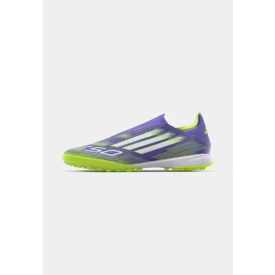 Image of adidas Performance F50 League LL TF Astro turf trainers, Men&#039;s, Size: 13, Purple rush/footwear white/lucid lemon shoes