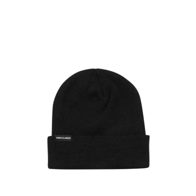 Image of Urban Classics Basic FLAP Beanie, Men&#039;s, Size: One Size, Black
