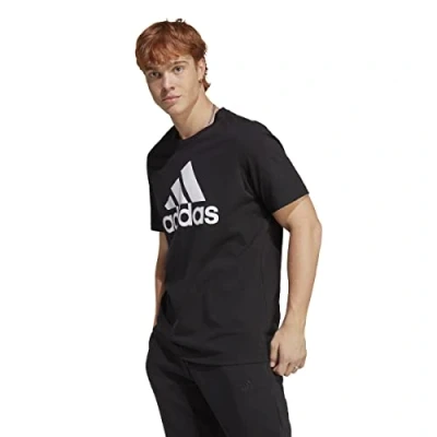 Image of adidas Sportswear Print Tshirt Black white, Men&#039;s, Size: XL, white
