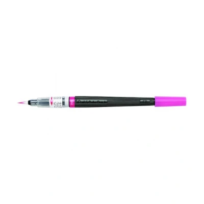 Image of Pentel XGFL 109X Colour Brush, Unique Brush Pen Filled with Watercolour Ink, Pink, Pack of 1