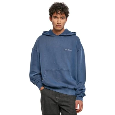 Image of Urban Classics Small Embroidery Hoodie, Men&#039;s, Size: 3XL, Spaceblue