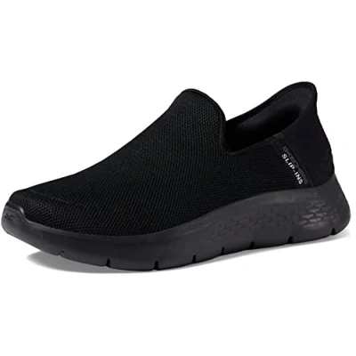 Image of Skechers Wide Fit UNO Trainers, Women&#039;s, Size: 5.5, Black Pu