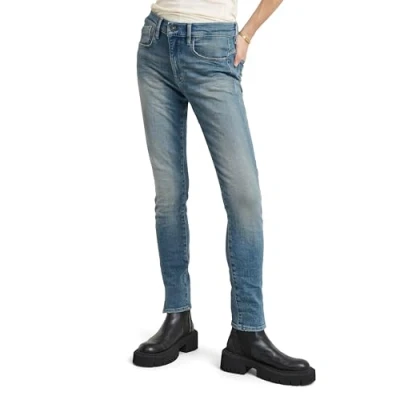 Image of G Star Lhana Skinny Split WMN Jeans Fit, Women&#039;s, Size: 31x30, Sun faded biscay blue