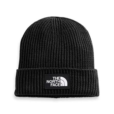 Image of The North Face LOGO BOX Cuffed Beanie Unisex Beanie, Size: One Size, Black
