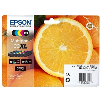 Image of Epson 33XL Orange Multipack Claria 5 Colours
