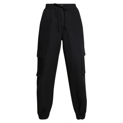 Image of Urban Classics Ladies Viscose Twill Cargo Pants Trousers, Women&#039;s, Size: Small, Black