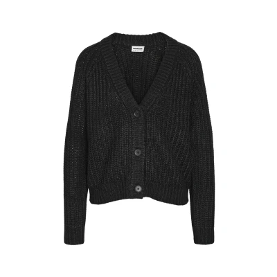 Image of Noisy May Nmcharlie Vneck Cardigan, Women&#039;s, Size: 8, Black