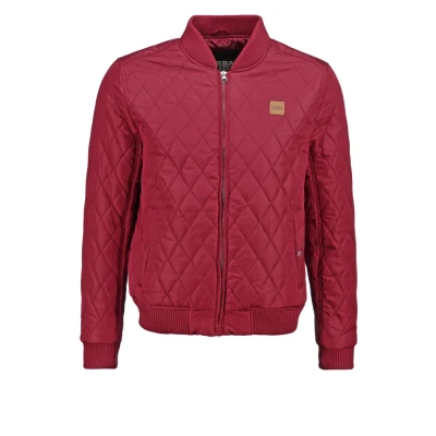 Image of Urban Classics Diamond Light jacket, Men&#039;s, Size: Small, Burgundy