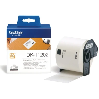 Image of Brother DK44605 Removable Adhesive Labels Yellow Roll (6.2 cm x 30.5 m) 1 roll(s)