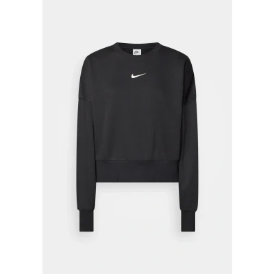 Image of Nike Sportswear Phoenix Fleece Sweatshirt, Women&#039;s, Size: Medium, Black/sail