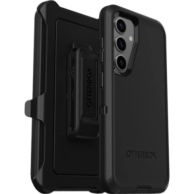 Image of Otterbox Defender Plastic Back Cover Black Samsung Galaxy S24