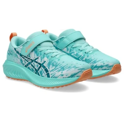 Image of Asics Prenoosa TRI 16 Unisex Road running shoes for kids, Size: 1, Illuminate mint/wave teal Textile/synthetics