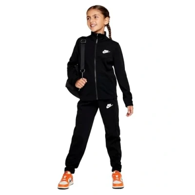 Image of Nike Sportswear Tracksuit Unisex SET bottoms for kids, Size: 14y, Black/white