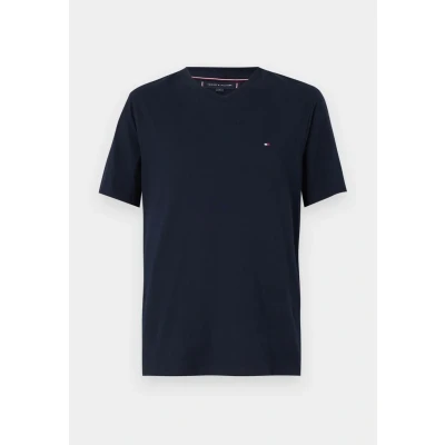 Image of Tommy Hilfiger Essential V NECK TEE Basic Tshirt, Men&#039;s, Size: XS, Desert sky