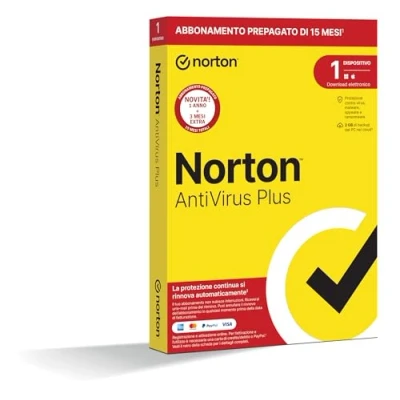 Image of Norton Antivirus Plus 2024, 1 Device, 15 Month Auto Renewal License, PC or Mac