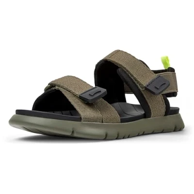 Image of Camper Oruga Walking sandals for kids, Size: 4, Mittelgrün Textile/synthetics