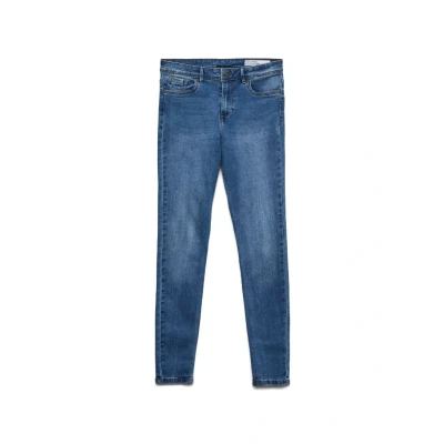 Image of Vero Moda Vmtanya Piping Jeans Skinny Fit, Women&#039;s, Size: Lx30, Medium blue denim