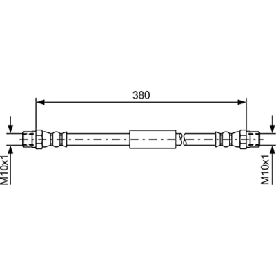 Image of Brake Hose BOSCH 1 987 476 138