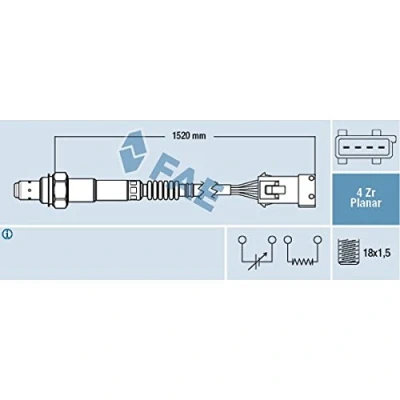Image of Lambda Sensor FAE 77242