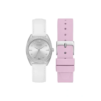 Image of Guess Delilah Watch silvercoloured/tone, Women&#039;s, Size: One Size, Silver coloured/tone