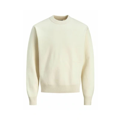 Image of Jack &amp; Jones MIT Rundhals Einfarbig Jumper, Men&#039;s, Size: XXL, Sea salt