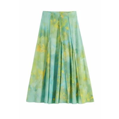 Image of Desigual Maxi skirt, Women&#039;s, Size: 12, Blue