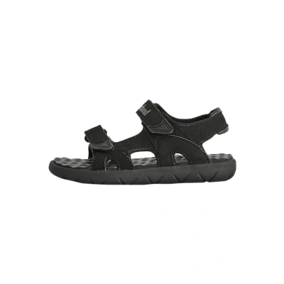 Image of Timberland Perkins ROW Walking sandals for kids, Size: 12.5, Blackout Textile