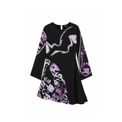 Image of Desigual Day dress, Women&#039;s, Size: 14, Black
