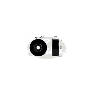 Image of Deflection/Guide Pulley, v ribbed belt GATES T38033
