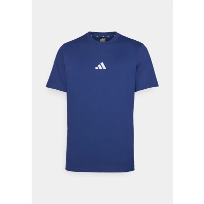 Image of adidas Sportswear Essential Three Stripes Single Basic Tshirt, Men&#039;s, Size: XL, Collegiate green/black