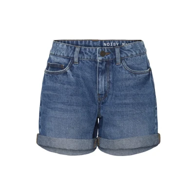 Image of Noisy May denim shorts, Women&#039;s, Size: 8, Medium blue