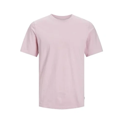 Image of Jack &amp; Jones Men&#039;s Jjeorganic Basic Tee Ss O Neck Noos T Shirt, Pink, XXL