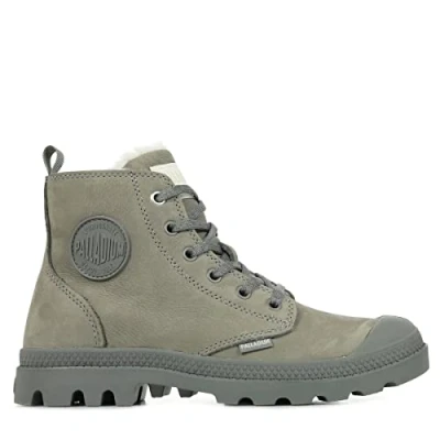 Image of Palladium Women&#039;s Pampa Hi Zip Wool Sneaker Boots, Beige, 5.5 UK