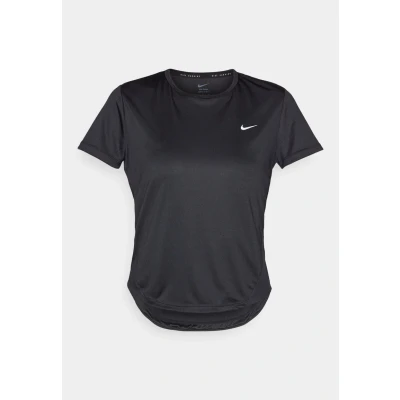Image of Nike Performance Tempo TOP Sports Tshirt, Women&#039;s, Size: XL, Black/reflective silver