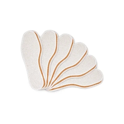 Image of Kaps 6 PAIR PACK Natural CORK Insole, Size: 9W/8M, White