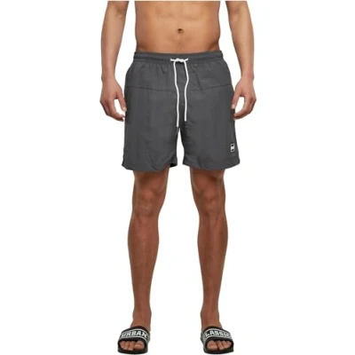 Image of Urban Classics Block Swimming shorts, Men&#039;s, Size: XXL, Darkshadow