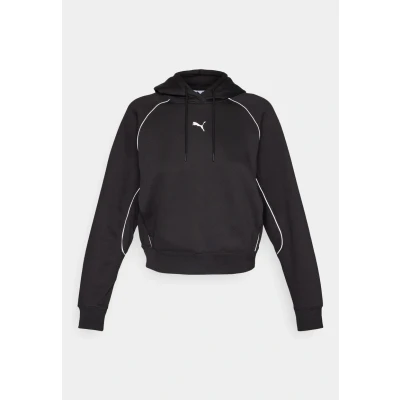 Image of Puma Sport Comfort Short Hoodie Hoodie, Women&#039;s, Size: Small, Black