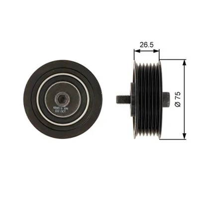 Image of Deflection/Guide Pulley, v ribbed belt GATES T36262