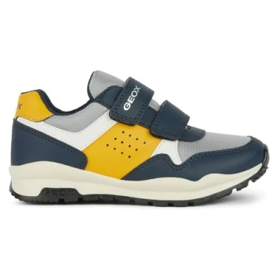 Image of Geox Pavel Trainers for kids, Size: 030, Navy/ochre yellow shoes