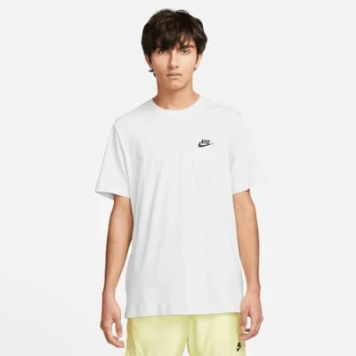 Image of Nike Sportswear CLUB TEE Basic Tshirt, Men&#039;s, Size: 3XL, White/black